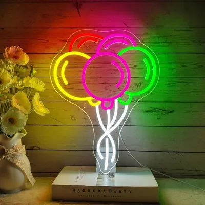 Produktbild von Famanu Neon Schild Lichtend - Dekoration für Feste und Zuhause
