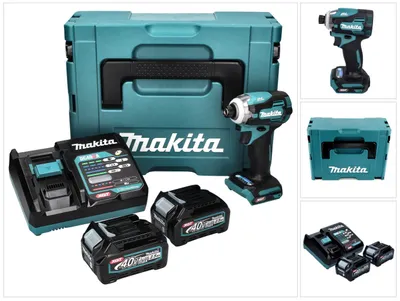 Zdjęcie produktu dla Makita TD001GD201, Sterownik udarowy, Uchwyt pistoletowy, 1/4", Czarny, Zielony, Bezszczotkowy, Wieszak hak