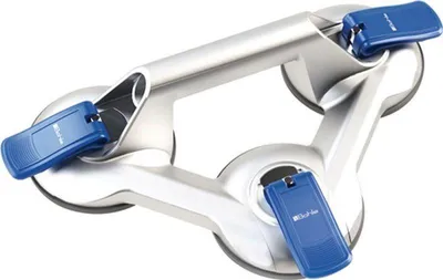 Zdjęcie produktu dla Udźwig podnośnika 100 kg Średnica głowicy 120 mm 3 głowice aluminiowe VERIBOR
