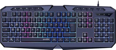 Produktbild von SPEEDLINK LUDICIUM RGB Rainbow Gaming Keyboard, black - DE Layout