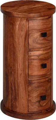 Produktbild von Ladekast - Beistelltisch - Dressoir - 3 Schubladen - 65 cm - Massivholz - Beistellschrank - Braun