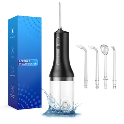 Produktbild von Zahnwasserflosser Tragbarer Mundspüler 4 Modi 300 ml Zahnreiniger Zahnbürste Mundhygiene Reinigen