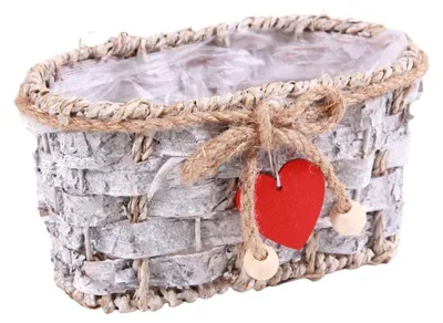Imagen del producto de Bandeja de corteza y yute, 19,5 x 10,5 x 9 cm (pack de 5)