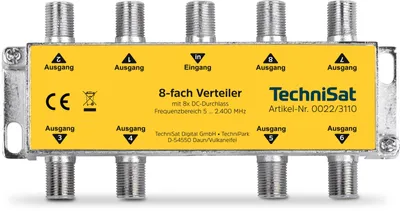 Immagine prodotto di TechniSat 0022/3110 Sdoppiatore o combinatore di cavi Sdoppiatore di cavi argento