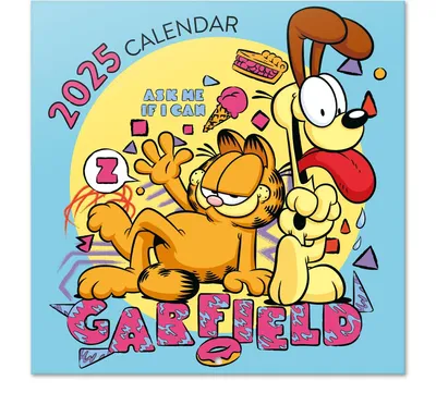 Produktbild von Garfield Kalender 2025, 30x30 cm, 12-Monats-Wandkalender zum Aufklappen mit Notizfeld