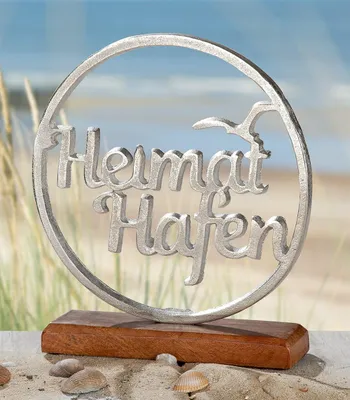 Obrázok produktu pre Gilde kruh "Heimathafen" hliník striebornej farby 41293