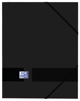 Image de Oxford Live & Go, classeur A4 en plastique opaque, avec 3 rabats et cordon élastique