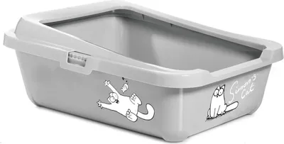 Image de Karlie - Simons Cat Toilette Avec Rebord Gris, 43X32X16Cm
