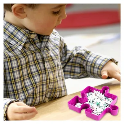 Produktbild von Puzzle-Sortierschalen - Stapelbare Organisatoren für Puzzleteile bis zu 1000 Teilen