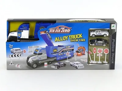 Produktbild von Trainsporter-Auto mit einem Raketenauto