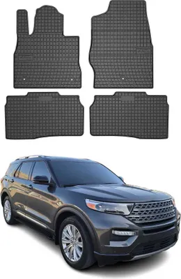 Obrázok produktu pre 2019-2025 Ford Explorer podlahové rohože gumové čierne 4 ks
