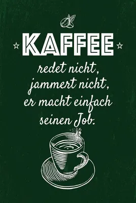 Produktbild von vianmo Holzschild 18x12 cm Kaffee jammert nicht macht Job