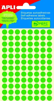 Immagine prodotto di Etichette autoadesive O 8 mm - verde