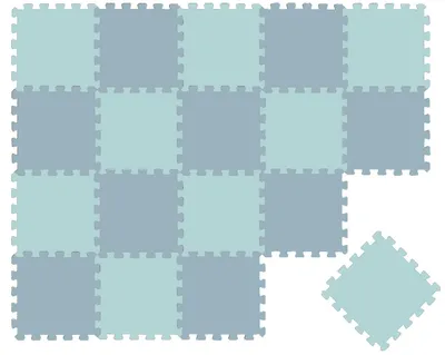 Image de 18 pièces Tapis de jeu pour bébé Tapis puzzle 30x30 Tapis d'éveil Tapis de sol Chambre d'enfant
