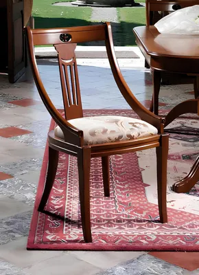Immagine prodotto di Set di sedie con sedile classico Set di sedie di design Lehn 4x legno barocco