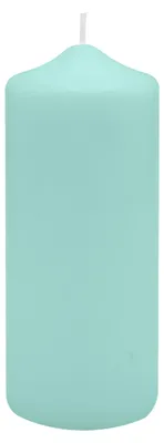 Produktbild von Spitzkopf Stumpen Kerzen Türkis 25 x Ø 6 cm, 8 Stück