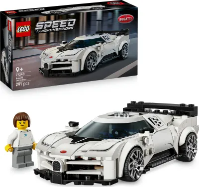 Produktbild von LEGO Speed Champions Bugatti Centodieci Hypersportwagen - LEGO Rennauto zum Bauen und Ausstellen - Fahrer Minifigur zum Sammeln - Geschenk für Jungen und Mädchen ab 9 Jahren und Erwachsene 77240