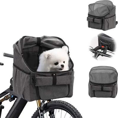 Zdjęcie produktu dla Składany kosz rowerowy dla zwierząt do aktywności na świeżym powietrzu