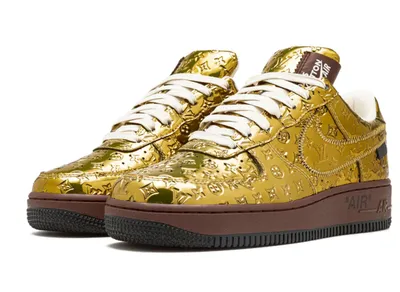 Obrázek produktu pro Louis Vuitton Air Force 1 Low Virgil Abloh - Zlatá barva, velikost EU: 36