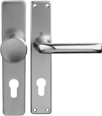 Obrázok produktu pre HOPPE Dlhá rozetová sada London 54/227/202SP/113 Alu. F4 PZ 72mm DIN L/R - 6271381