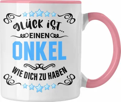 Produktbild von Trendation - Bester Onkel Geschenk von Nichte Neffe Lustige Tasse Spruch Geschenke für Onkel Nichten Geschenkidee (Rosa)