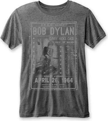 Immagine prodotto di Bob Dylan - Maglietta "Curry Hicks Cage" per bambini/donne Unisex RO8154 (S) (Antracite)