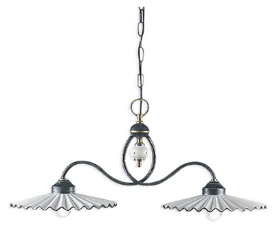 Immagine prodotto di CLASSIC L'AQUILA C199, Lampada a Soffitto Sospensione con Bilancere in Vetroceramica, Ferroluce