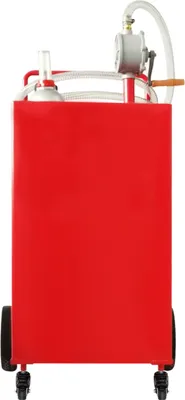 Immagine prodotto di SucceBuy Serbatoio di carburante da 30 galloni, serbatoio di stoccaggio del gas con 4 ruote e pompa a mano, serbatoio di gasolio e benzina per auto, tosaerba, fuoristrada, barche e altro, rosso