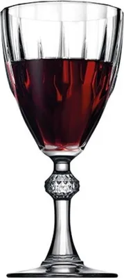 Produktbild von Pasabahce - Weinglas-Set - Diamond - 245 ml - Rot - Set mit 6 Gläsern