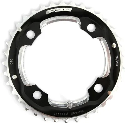 Immagine prodotto di FSA MTB Pro a 4 bracci 2x 104 mm x 36 denti, nera - cambiata precisa per...