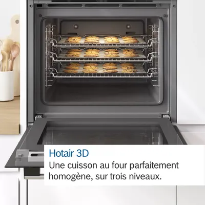 Zdjęcie produktu dla Bosch Serie 2 HBF153BB0, Średni, Kuchenka elektryczna, 66 l, 3300 W, 66 l, Wspomagana wentylatorem