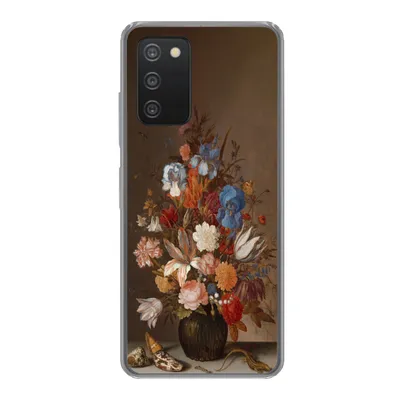 Produktbild von MuchoWow® Handyhülle Schutzhülle Hülle für Samsung galaxy a73 Stilleben mit Blumen - Kunst - Alte Meister Silikon Softcase Handy Hülle - Handyhülle