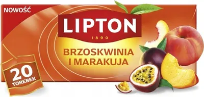 Obrázok produktu pre Lipton Broskyňový čaj s maracujou, 20 vrecúšok