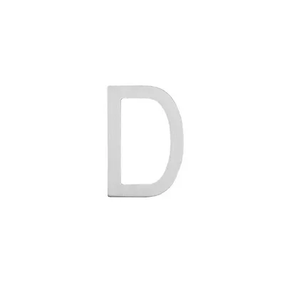 Produktbild von Hausnummer Buchstabe Intersteel D 100 mm Edelstahl gebürstet