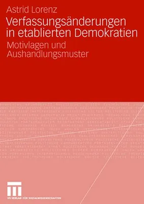 Produktbild von Verfassungsänderungen in etablierten Demokratien