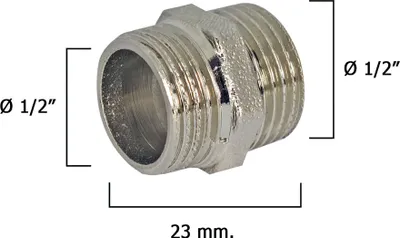 Immagine prodotto di Doppi tappi cromati da 1/2"