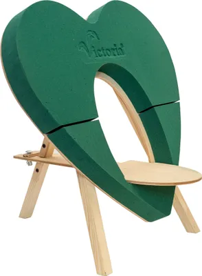Produktbild von Nass Steckschaum Herz 45cm mit Eco Urnen Podest & Ständer H.51cm