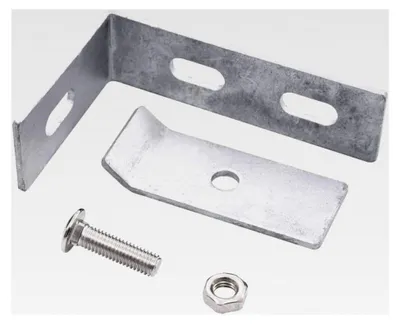 Produktbild von 10 Sets Doppelstabmattenzaun Wandverbinder Eckverbinder, Verzinkter Stahl + Edelstahl