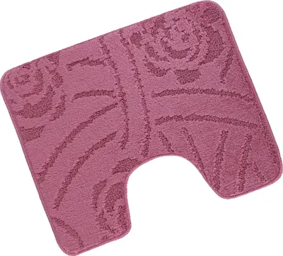 Image de Tapis pré-mural devant les toilettes 60x50cm Rose lilas