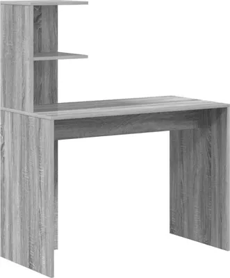Obrázek produktu pro vidaXL Psací stůl, šedý Sonoma, 102 x 50 x 124 cm, dřevotřísková deska