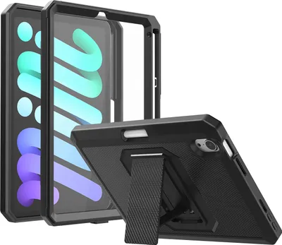 Produktbild von Hülle Apple iPad Mini 6, iPad Mini 7 Schutzhülle - Cazy - Schwarz