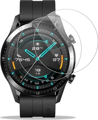 Zdjęcie produktu dla Szkło hartowane do Huawei Watch GT2 46mm [2 sztuki] szkło hartowane szkło pancerne osłona ekranu Phonillico®