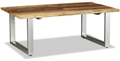 Imagen del producto de Mesa de centro madera maciza reciclada 100x60x38 cm