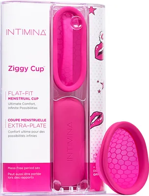 Produktbild von Intimina Ziggy Cup  Extradünne und für Sex geeignete Menstruationstasse mit flacher Passform