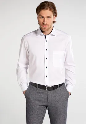 Produktbild von Eterna Hemd Oxford Comfort Fit 1/1 Arm ÄL: 65cm 8100-00-E137 Gr. 42 weiß