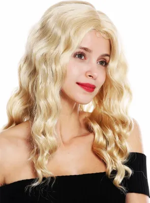 Produktbild von WIG ME UP Perücke lang wellig Mittelscheitel Blond Mix VK-9-24BSP613