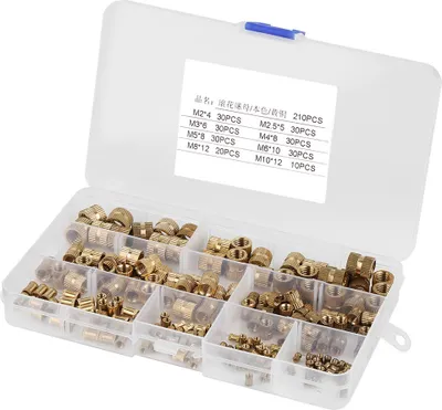 Produktbild von Rändelmutter, Messingmutter, Mutter, eingebettet Rändelmutter, eingebettete Mutter