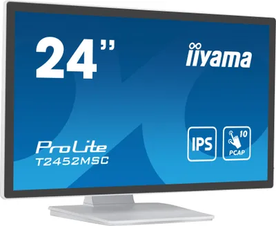Produktbild von iiyama ProLite T2452MSC-W1, 61 cm (24"), 1920 x 1080 Pixel, Full HD, LCD, 5 ms, Weiß