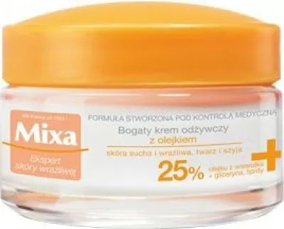 Image de Mixa Sensitive Skin Expert Rich Nourishing Cream, 50 ml