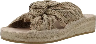 Produktbild von MACARENA Damen Espadrilles ERIKA2, goldfarben, leichte und bequeme Sommerschuhe